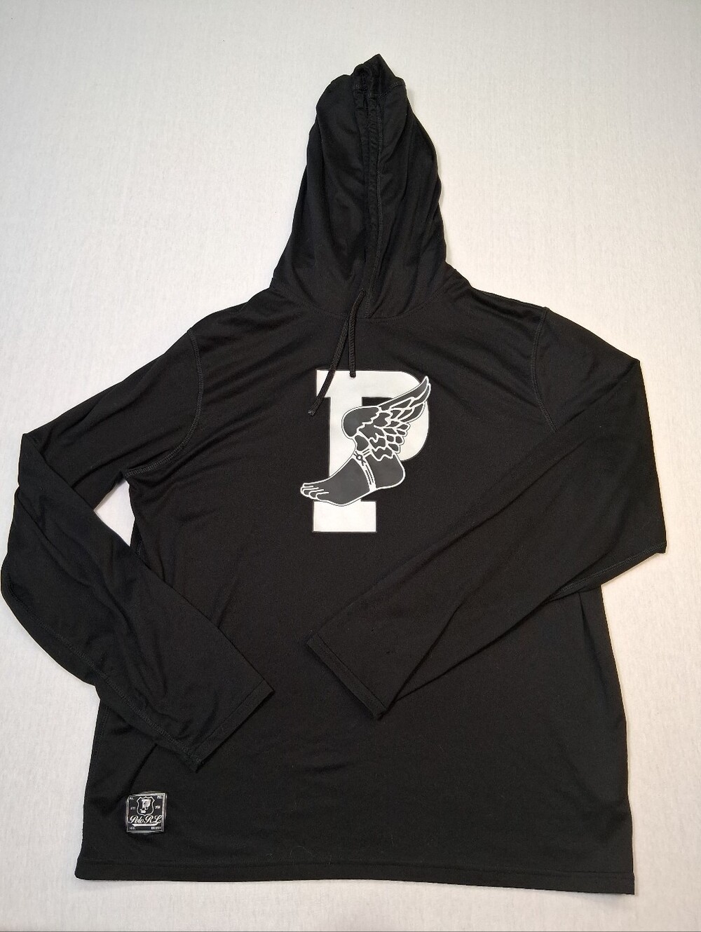 Polo Ralph Lauren Performance Lightweight Hoodie Men’s M Black Winged P Athletic - Picture 12 of 12